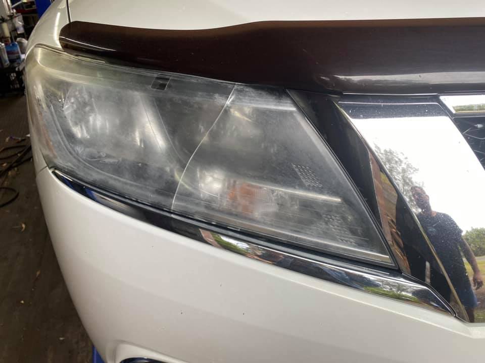 Before Image Of Headlights — Car Detailing in Coffs Harbour, NSW