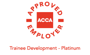 Acca approved employer trainee development platinum logo