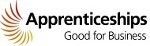 The logo for apprenticeships is good for business.