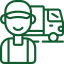 Green hands reaching towards a heart in the center, symbolizing care and support.