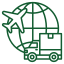 Green hands reaching towards a heart in the center, symbolizing care and support.
