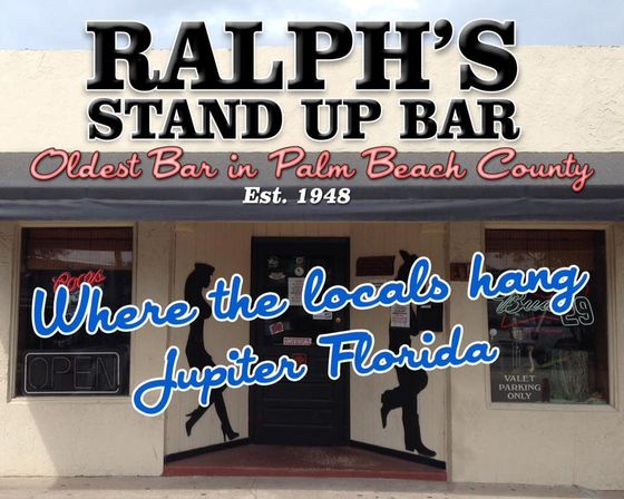 Ralph 's stand up bar is the oldest bar in palm beach county