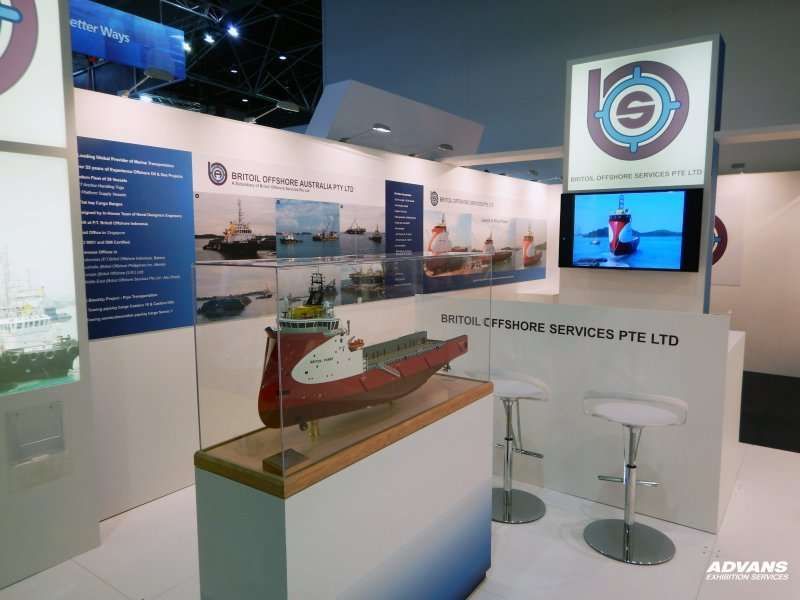 Britoil offshore service exhibit — Welshpool, WA — Advans Exhibition Services