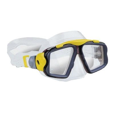 maschera sub gialla e trasparente mares