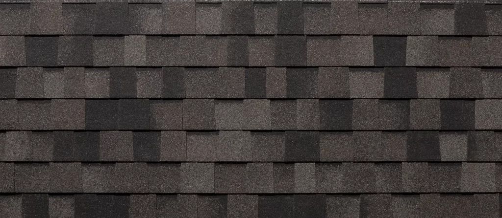 Un gros plan d'un toit recouvert de bardeaux.