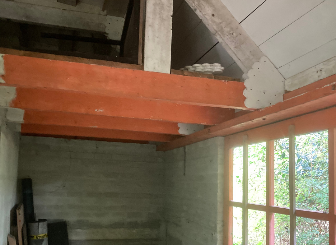 oud roederaampje in tuinhuis volkstuin