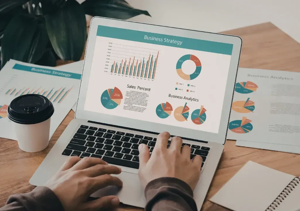 Fractional CFO advisor meeting with a small business owner in Chelmsford MA to review financial strategy