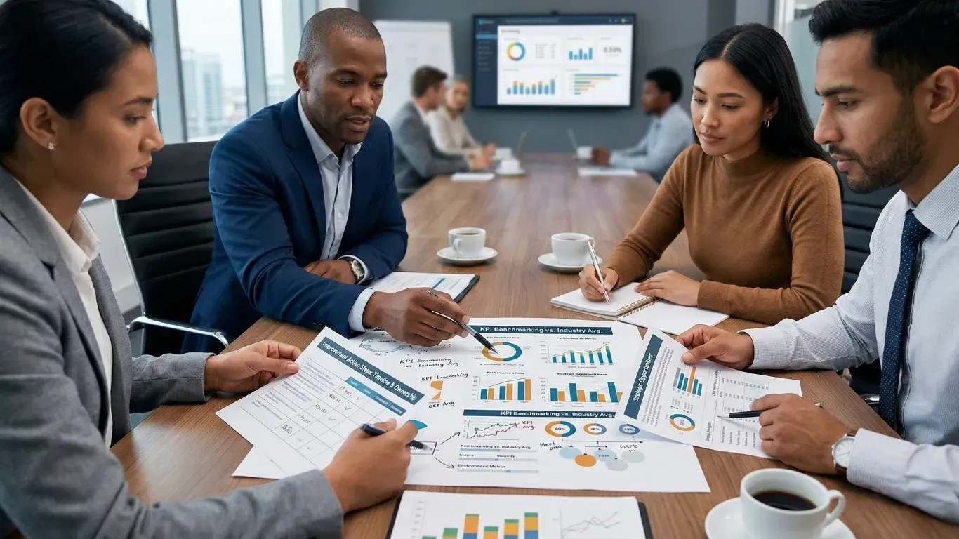 Business performance analysis strategy meeting growth planning KPI Solutions Chelmsford Massachusetts