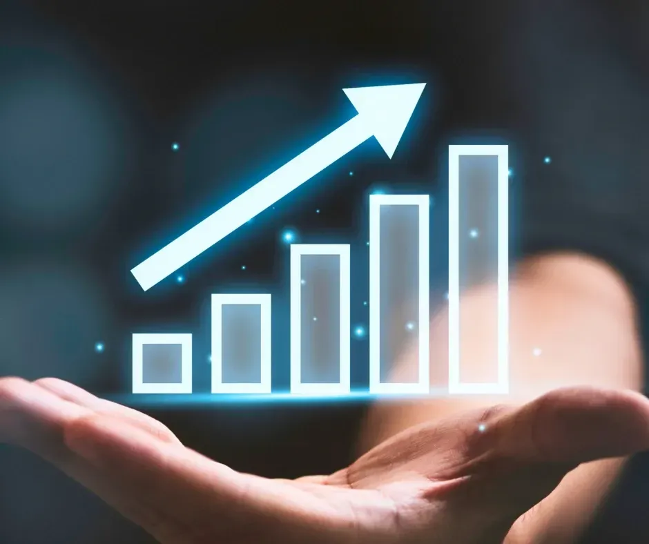 Business growth strategy charts and leadership team planning for operational success with KPI Solutions Chelmsford Massachusetts