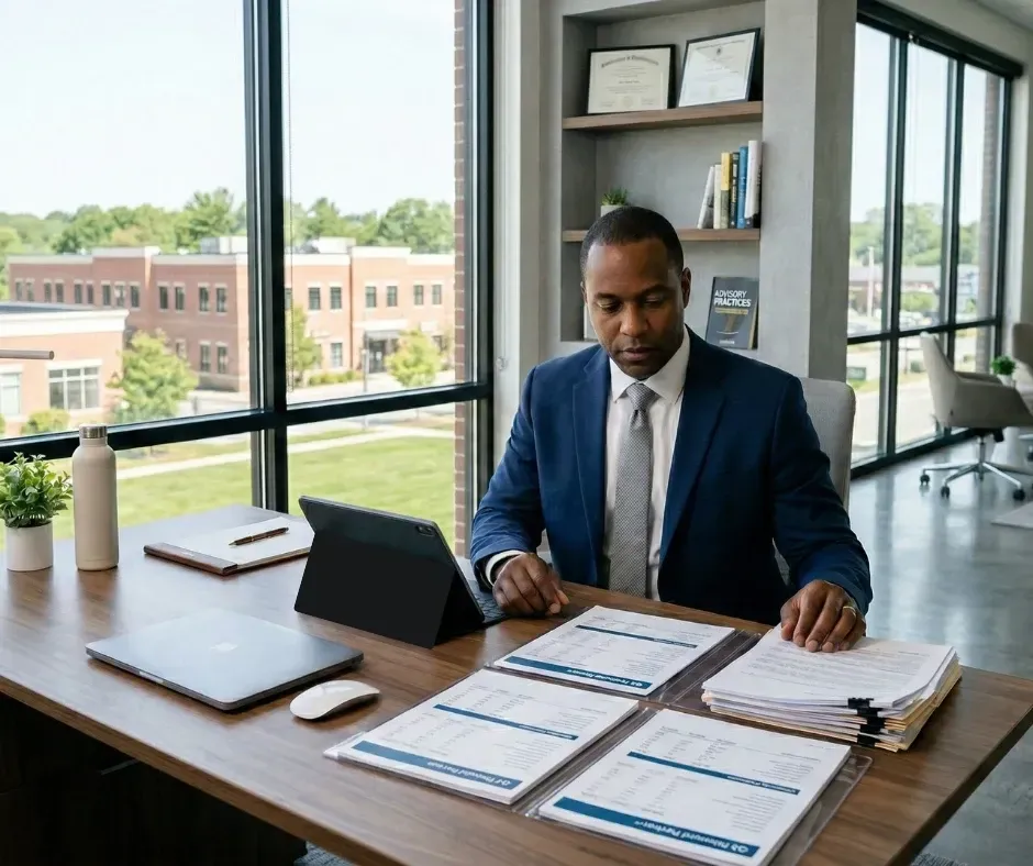 Small business owner celebrating success and growth after partnering with KPI Solutions business advisory in Chelmsford MA