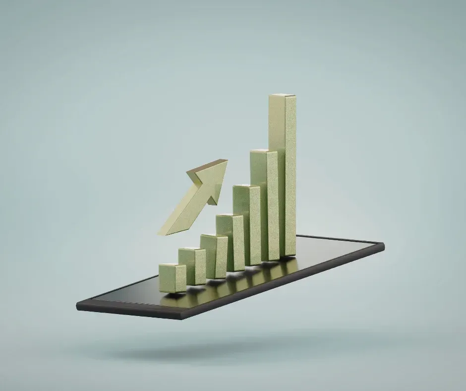 Business growth charts and financial success planning with KPI Solutions small business services Chelmsford Massachusetts