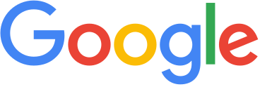 A colorful google logo on a white background