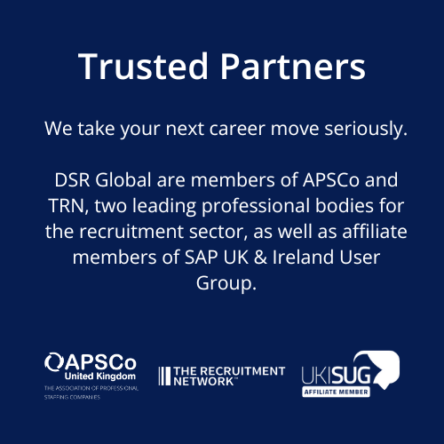 A blue sign that says staffing solutions on it