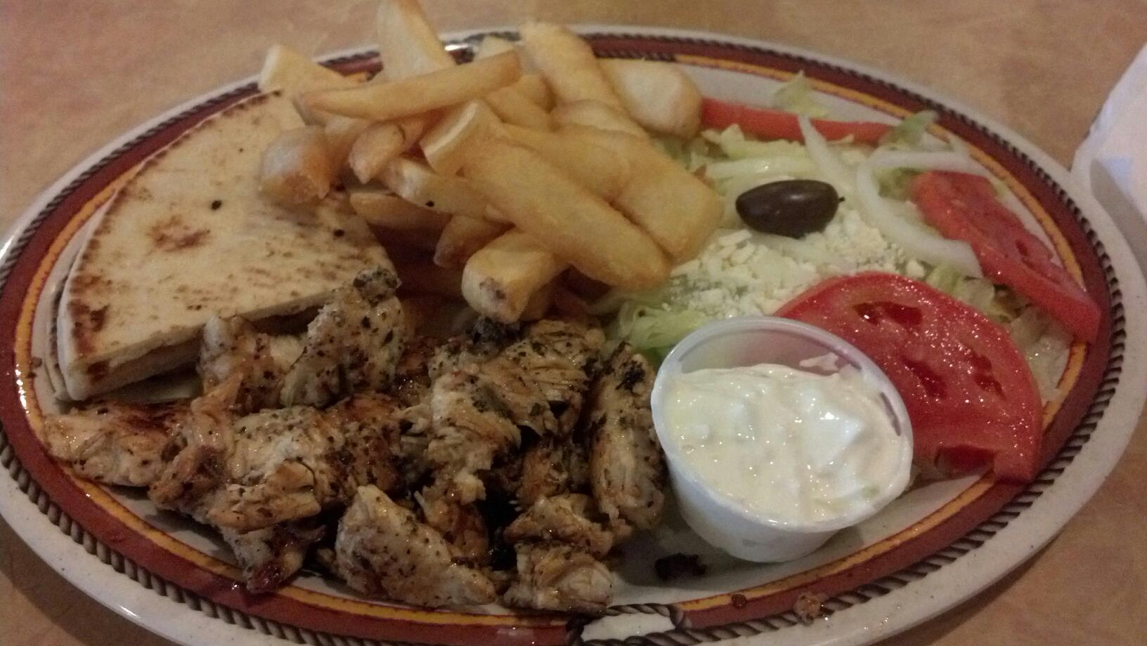 Souvlaki Chicken Dinner