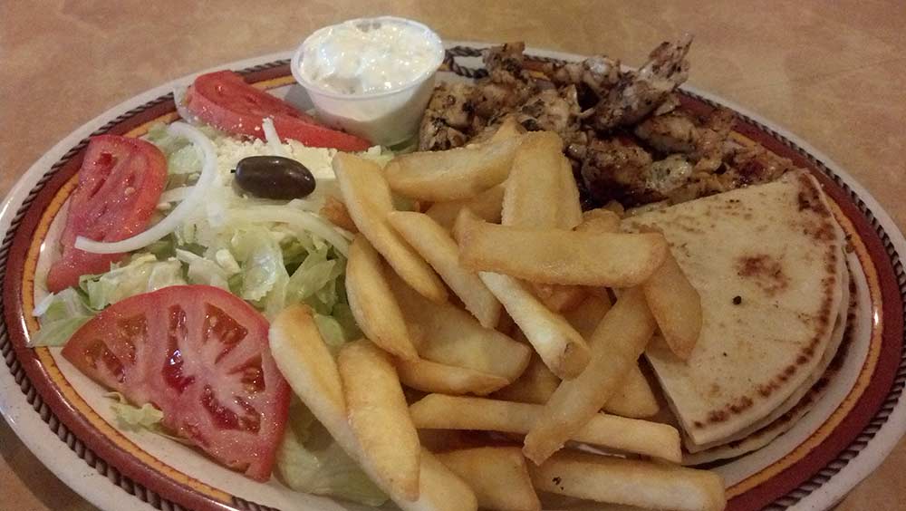 Souvlaki Chicken Dinner