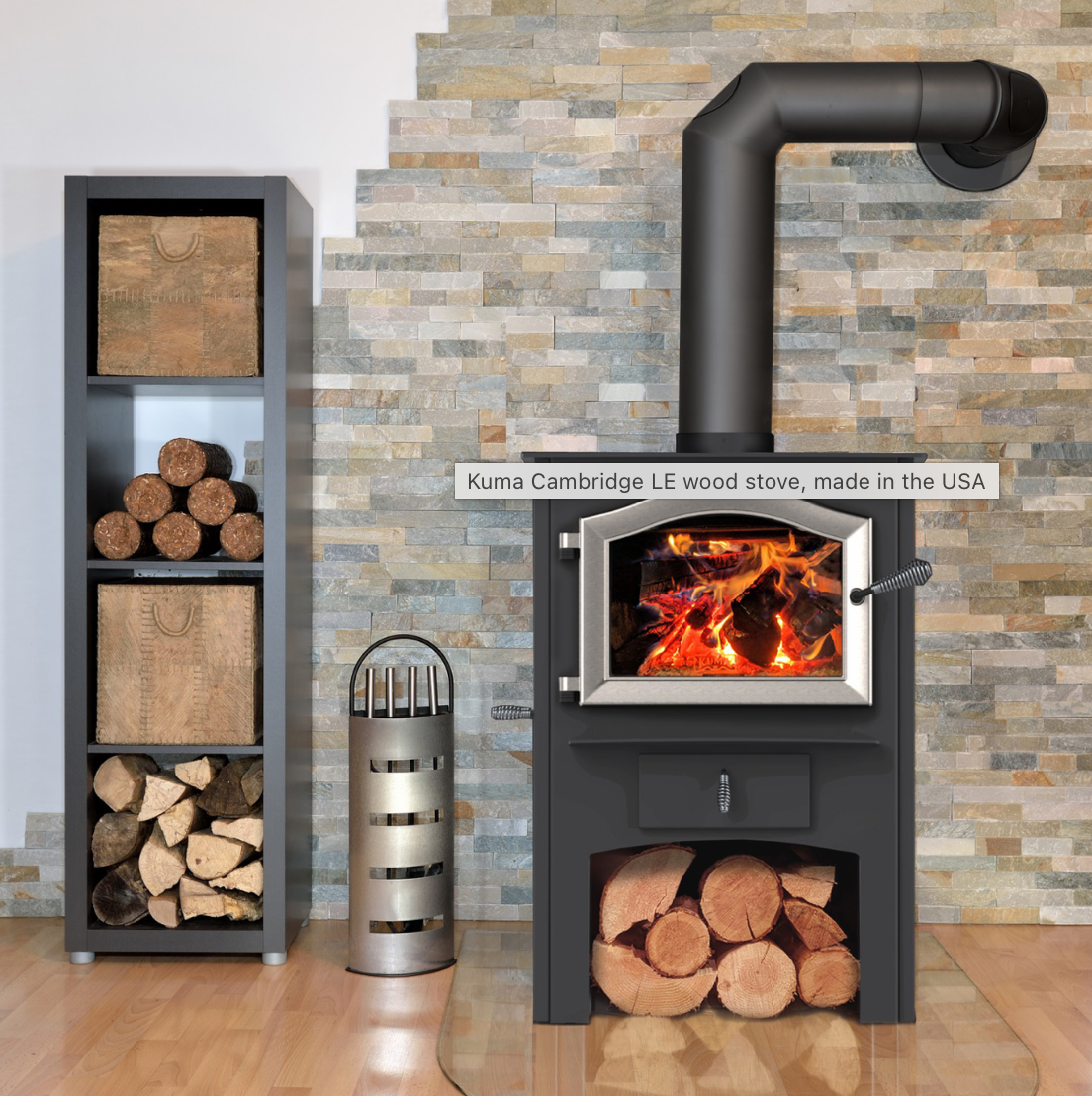 A brick chimney on a red-tiled roof set against a twilight sky with a soft orange cloud.