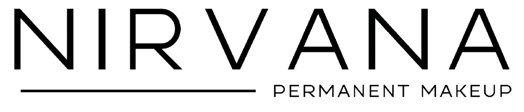 A black and white logo for nirvana permanent makeup