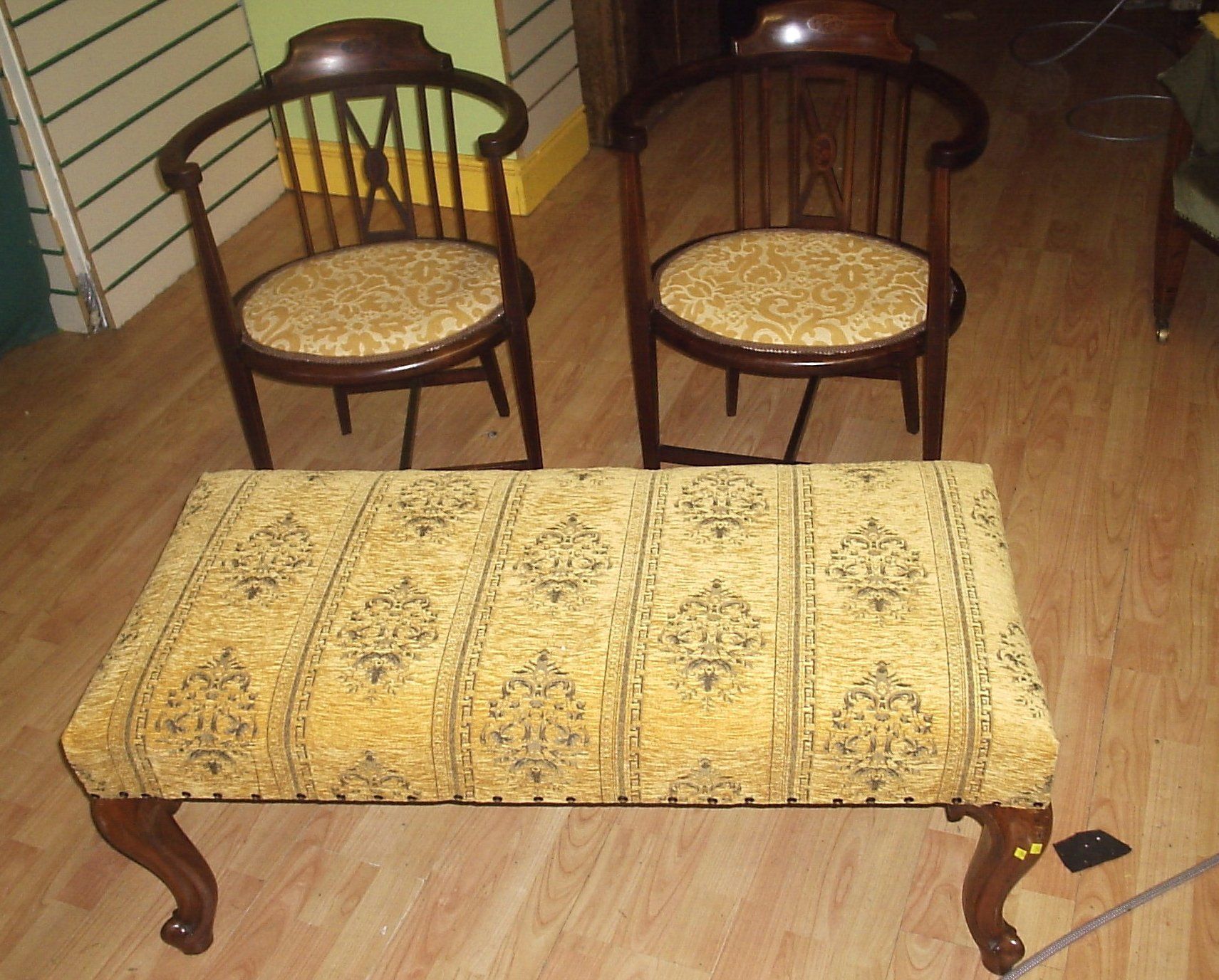 select upholstery foot stool after