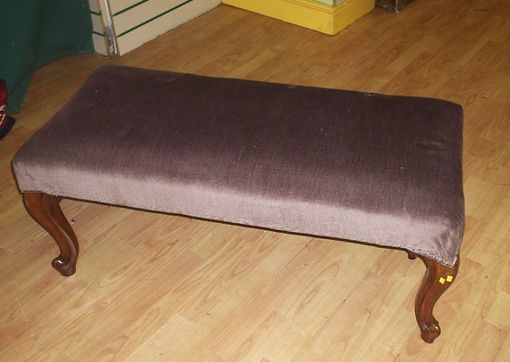 select upholstery foot stool before