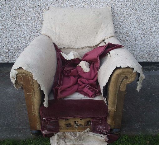 select upholstery 1930s arm chair before
