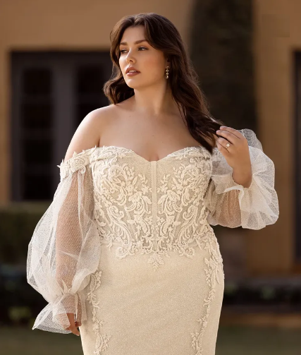 Discover the Best Plus Size Curvy Bridal Dresses at Fifi's Bridal in Elmhurst, IL