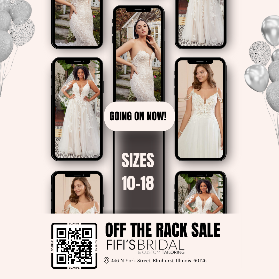 Fifi's Bridal and Custom Tailoring Off The Rack Wedding Gown Sale