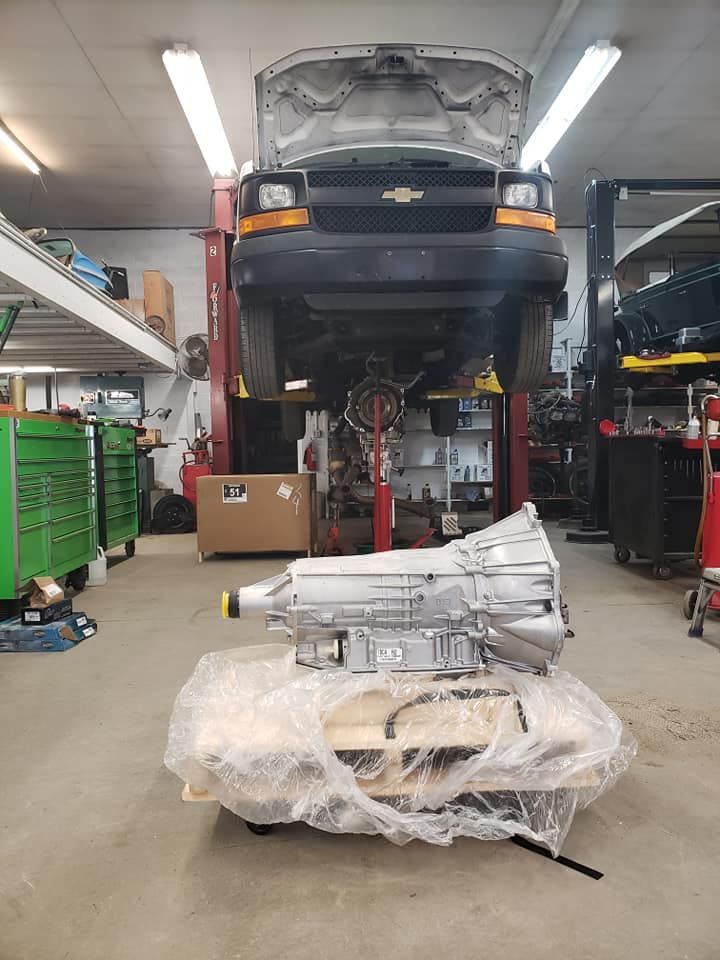 Car Propped Up in Shop | Kelly's Auto Repair