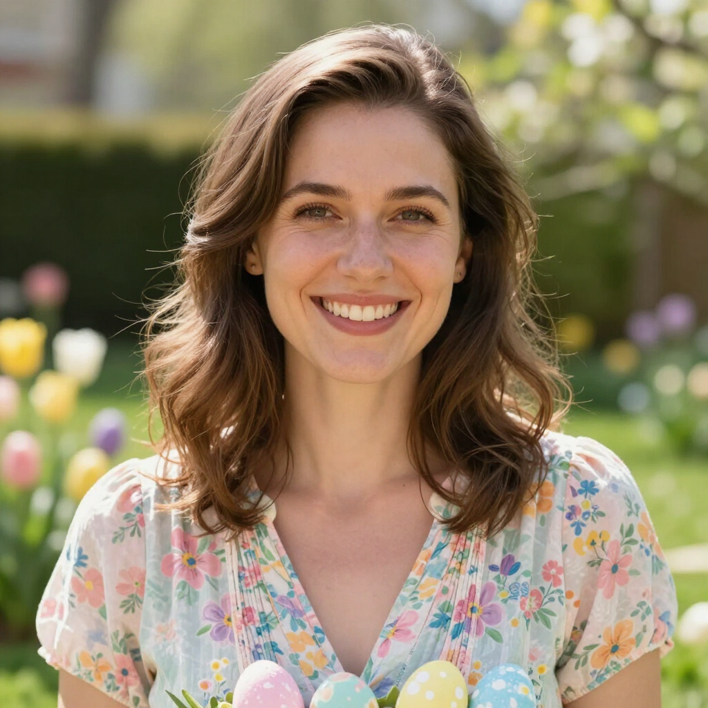 Happy Easter celebration portrait