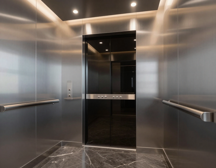 Elevador comercial moderno