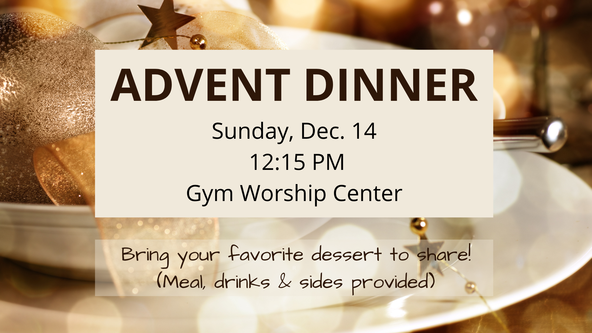 Echoes of Christmas — Omaha, NE — Covenant Presbyterian Church Advent Dinner — Omaha, NE — Covenant Presbyterian Church
