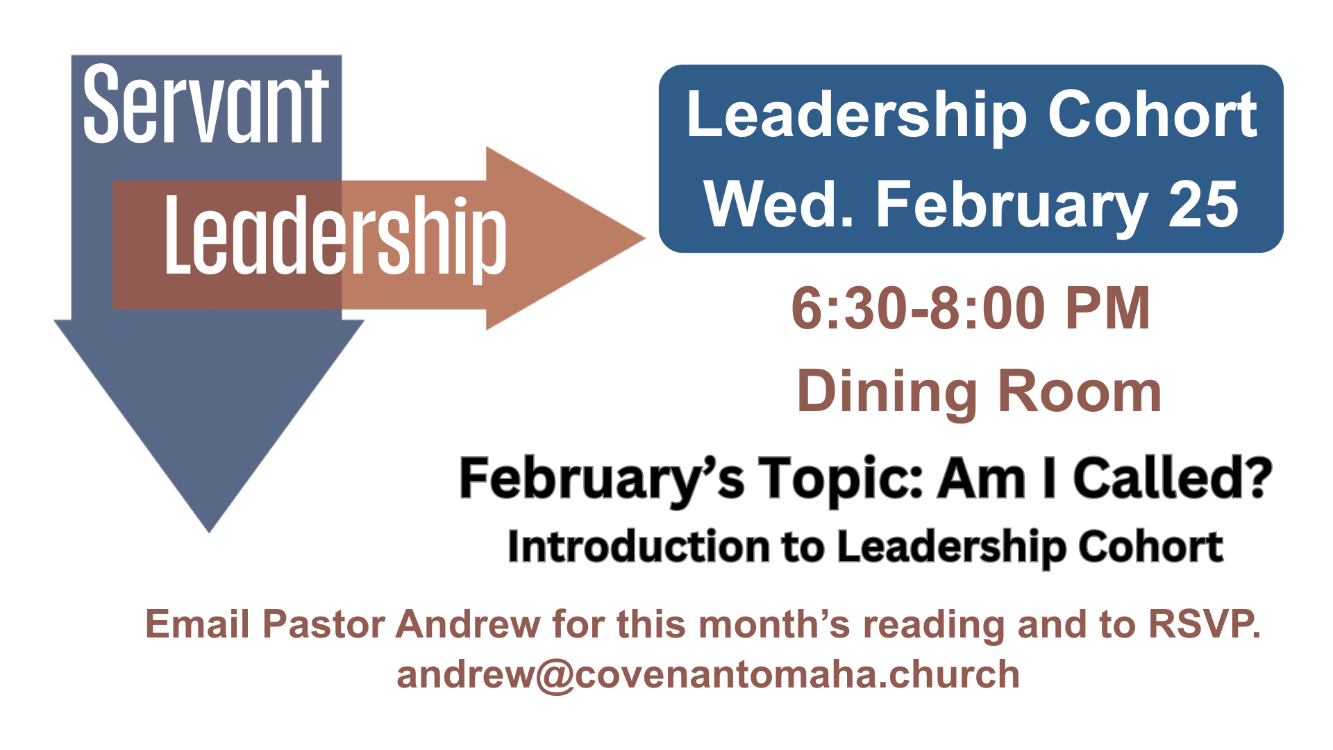 Leadership Cohort — Omaha, NE — Covenant Presbyterian Church Leadership Cohort — Omaha, NE — Covenant Presbyterian Church