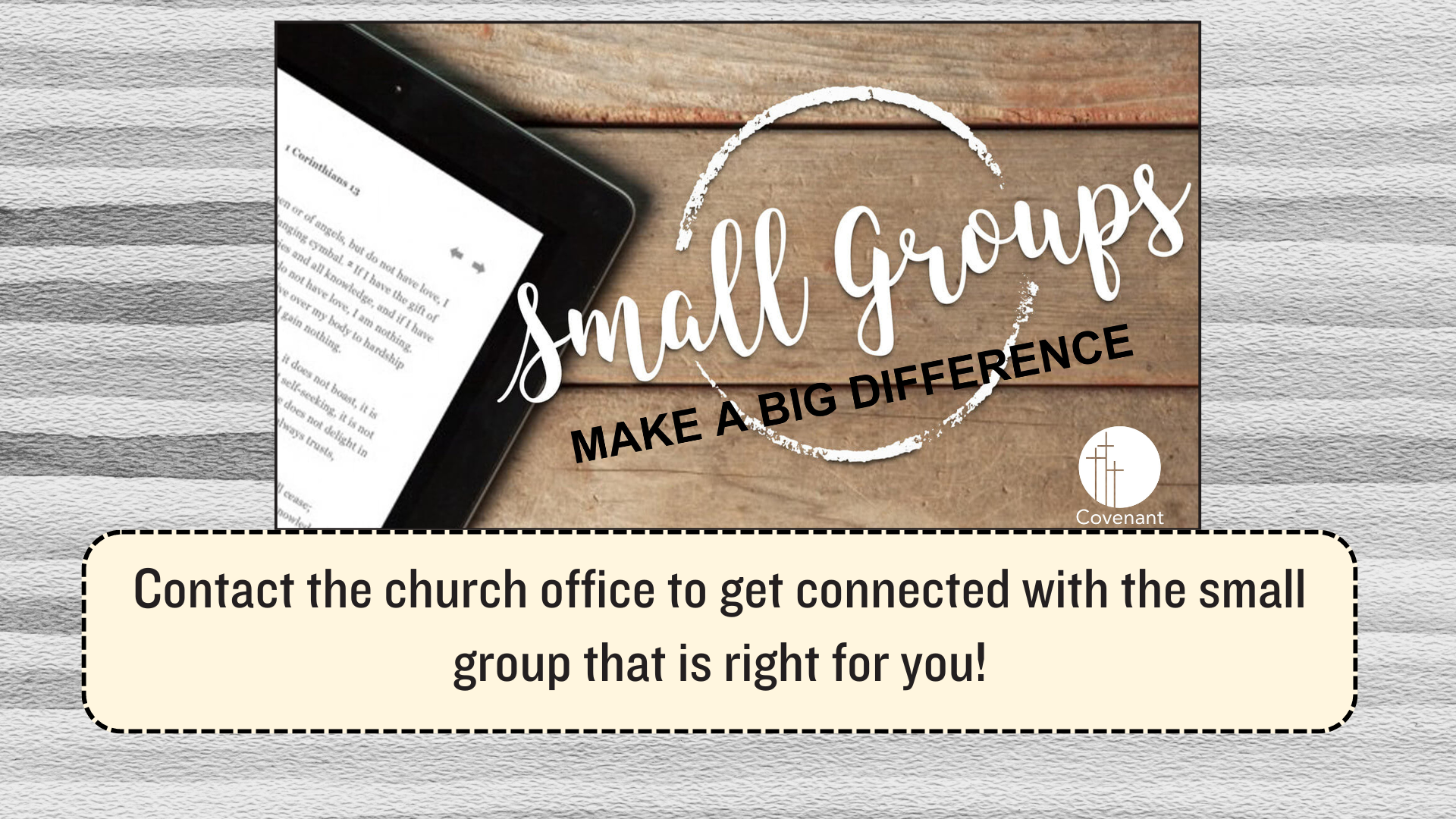 Small Groups — Omaha, NE — Covenant Presbyterian Church