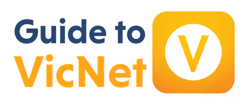 A logo for a company called guide to vicnet