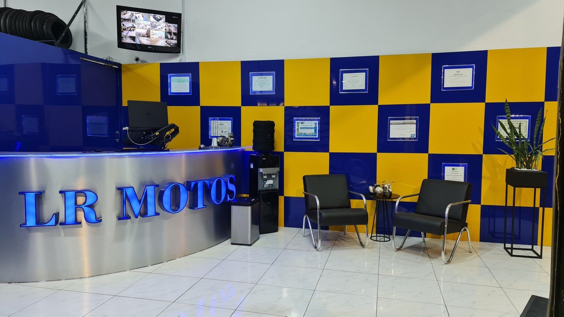 Recepção da LR Motos Oficina Especializada