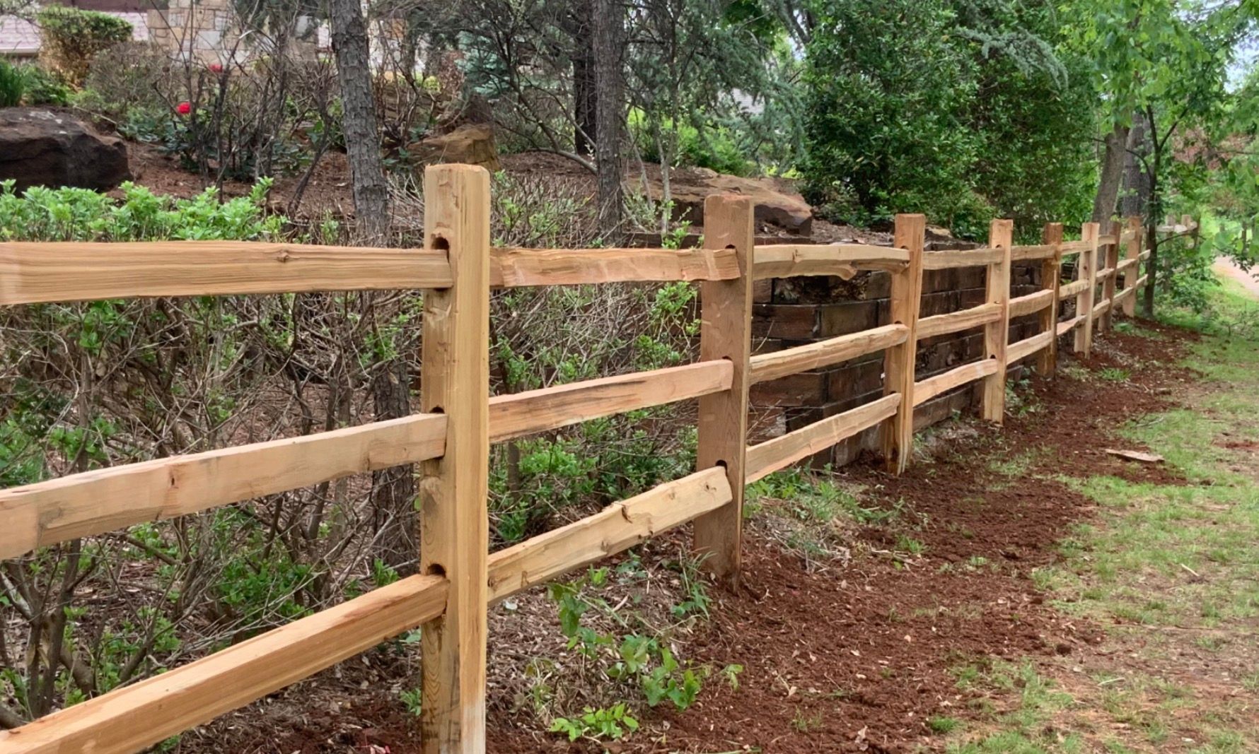 Cedar Split Rail Fence
