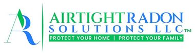 A logo for Airtight Radon Solutions LLC