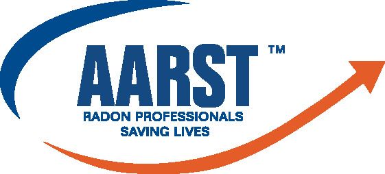 A logo for aarst radon professionals saving lives