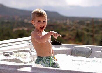 Young Boy in Hot Tub – Pool and Spa Shop in Lanesborough, MA