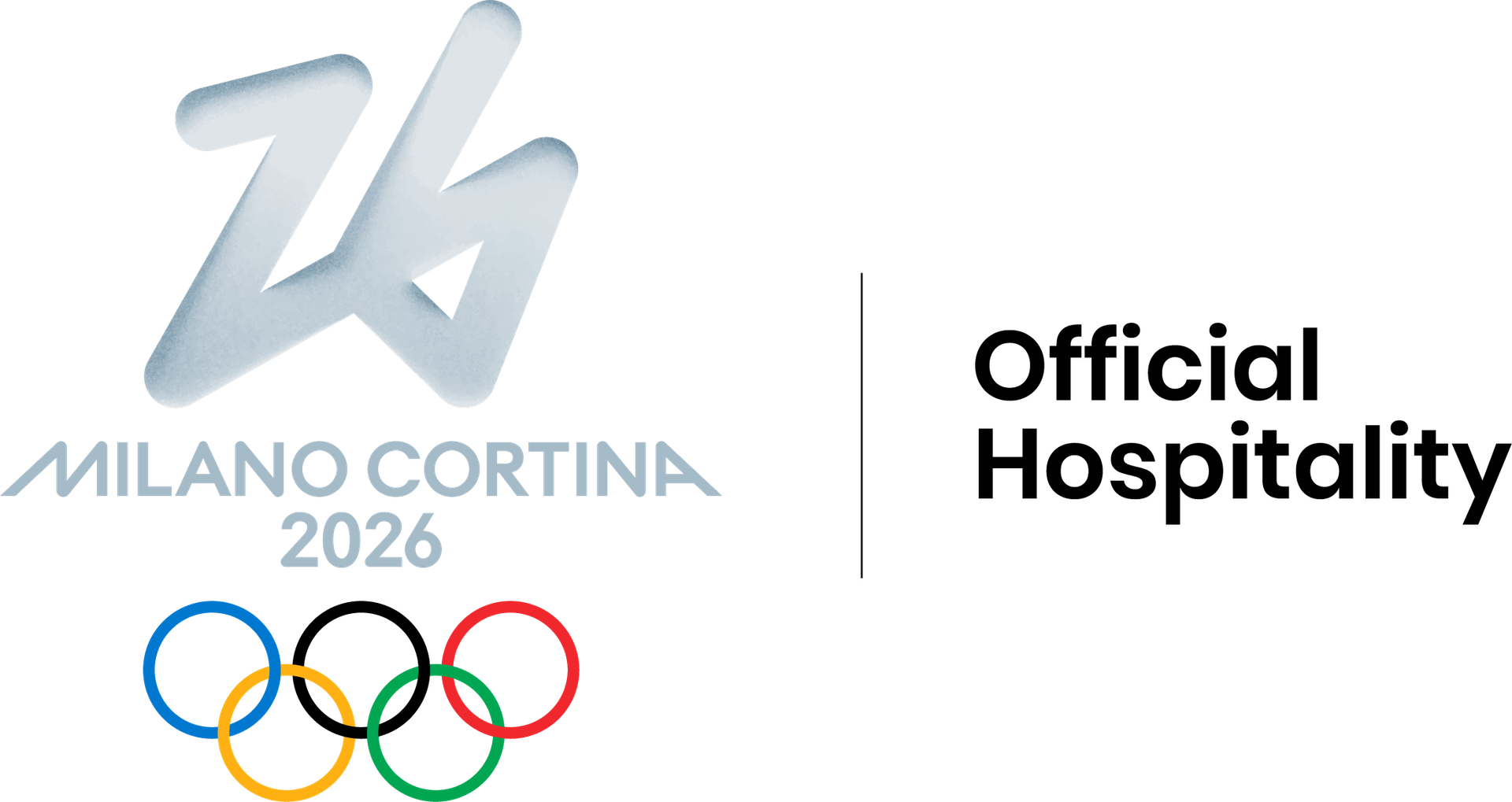 Un logo per le olimpiadi di milano cortina 2026 e l'ospitalità ufficiale