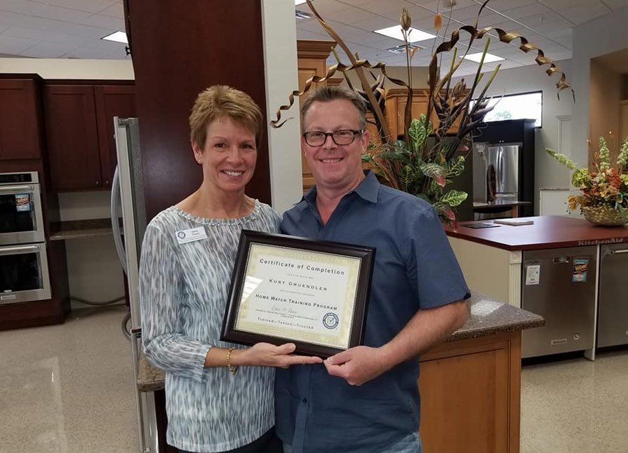 Diane with a Trainee — Naples, FL — Home Watch Academy