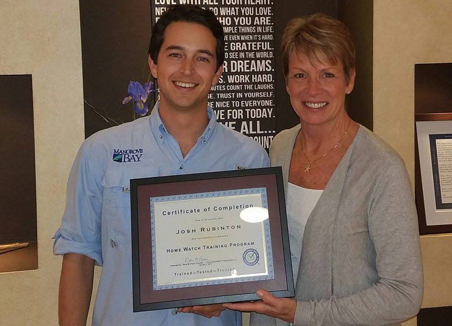 Diane Pisani and Josh Rubinton — Naples, FL — Home Watch Academy