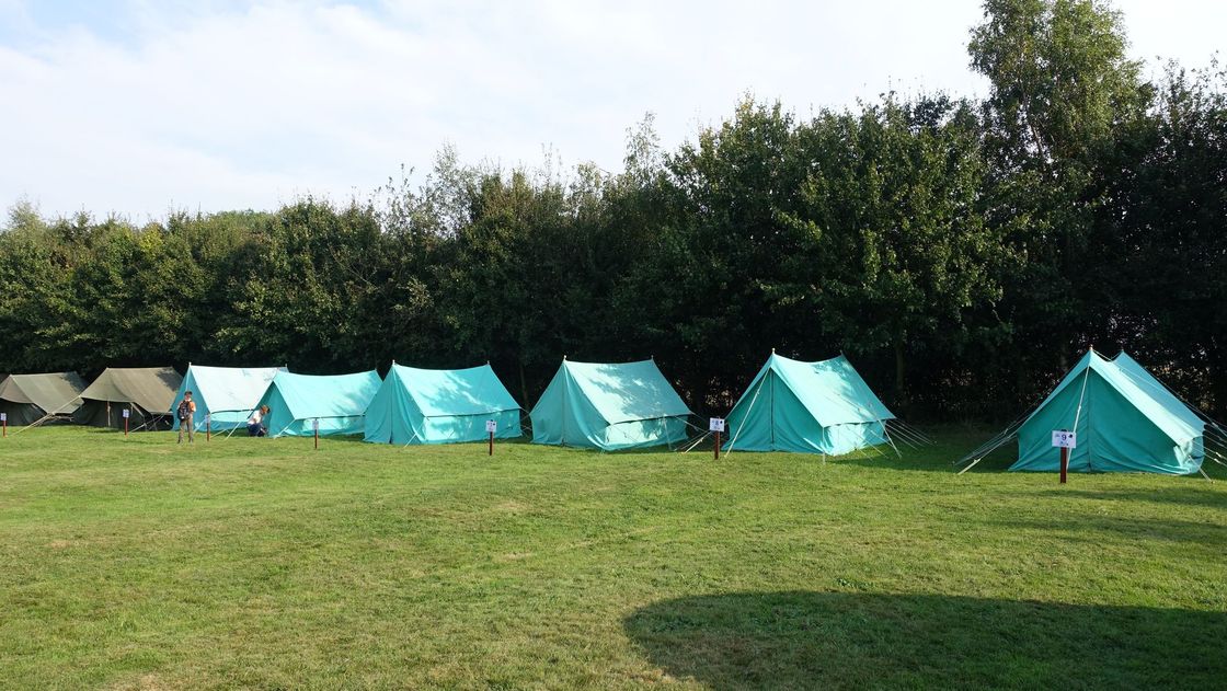 Scout camp in the first field