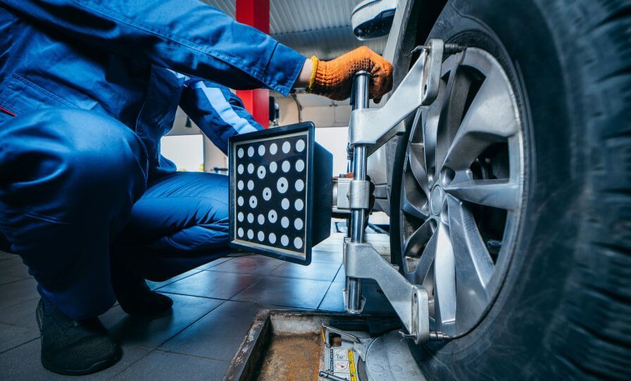 wheel alignment work at repair service station| Cappel's Complete Car Care