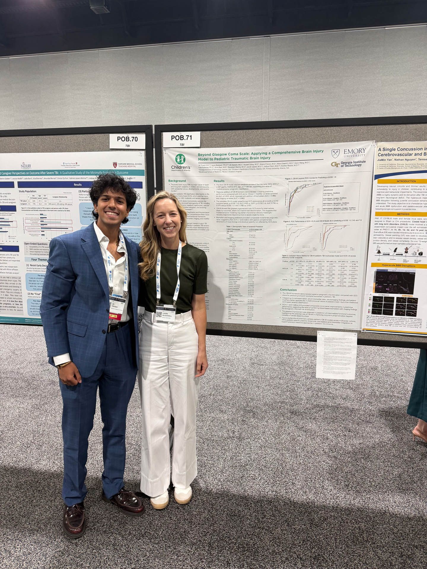 Dr. Laura Blackwell and Jai Trivedi attended the 2026 National Neurotrauma Society Symposium in Milwaukee, Wisconsin.