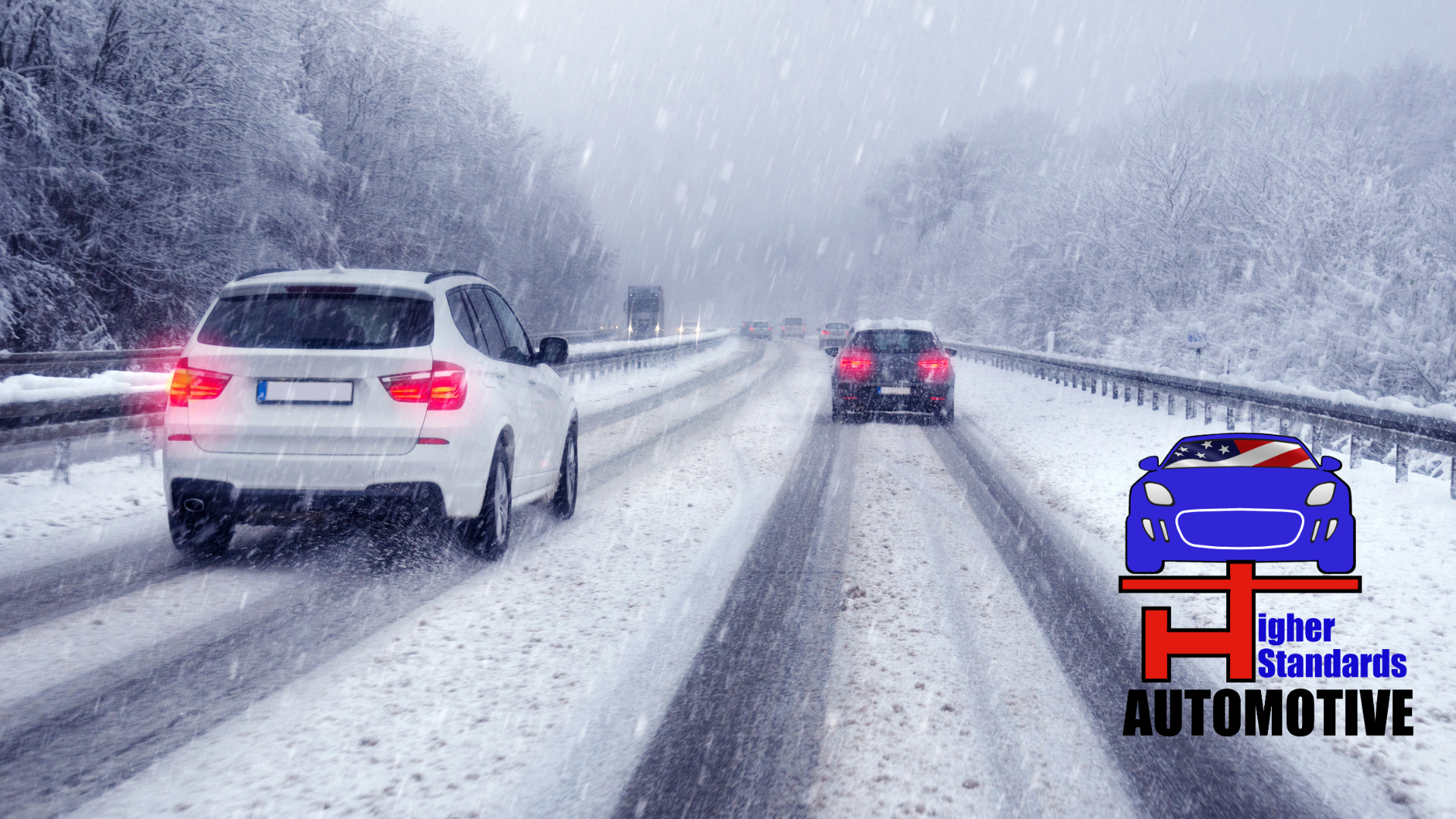 vehicles driving on icy roads 