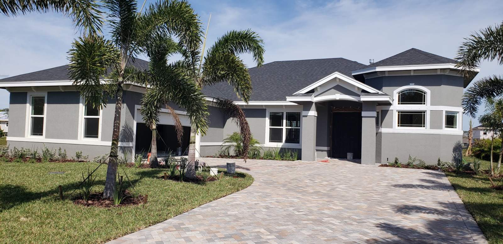 Painted Gray Home From the Front — Vero Beach, FL — Bucio Painting Inc.