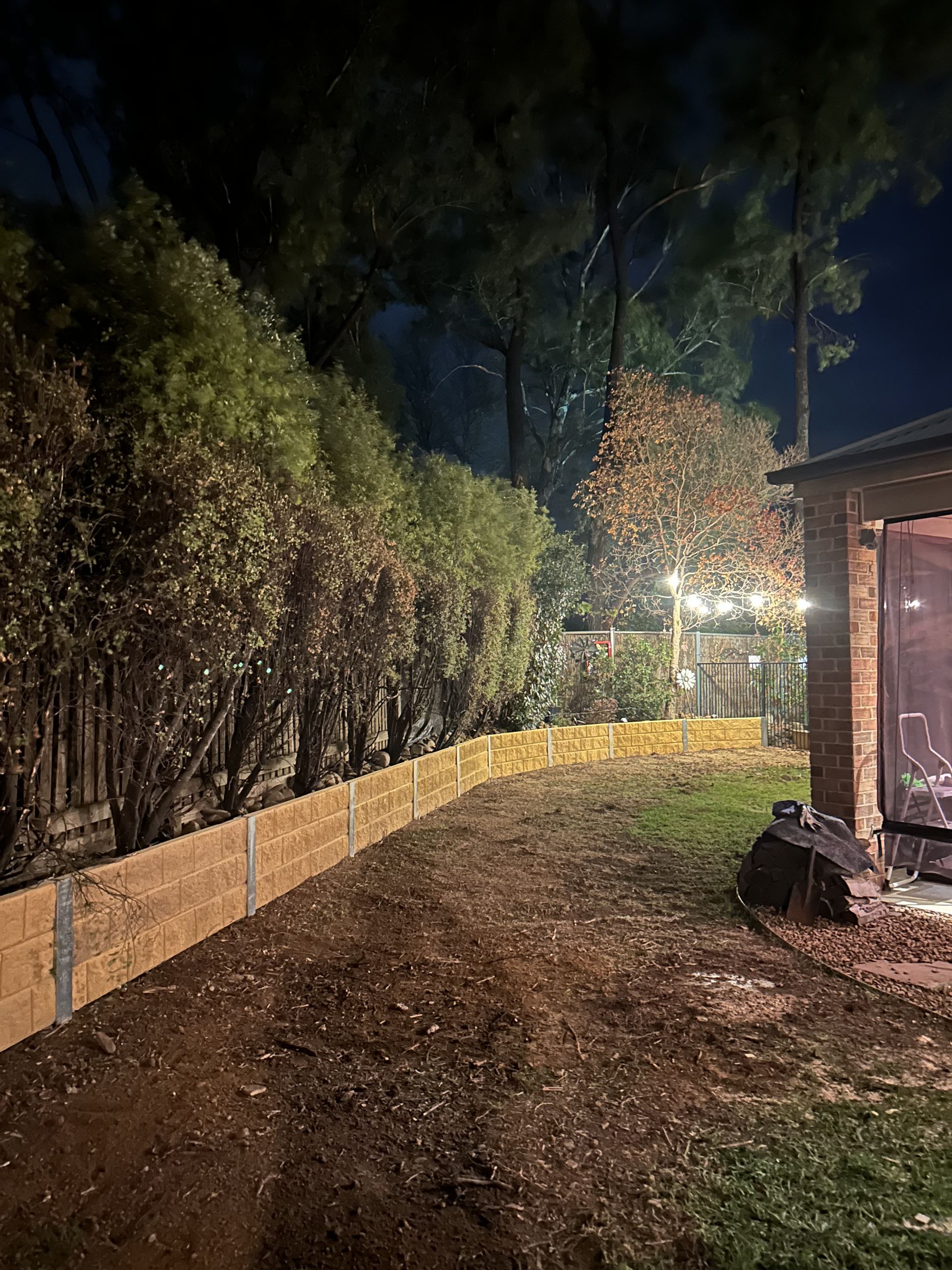 Wooden Retaining Wall — The Wright Way Building In North Albury, NSW