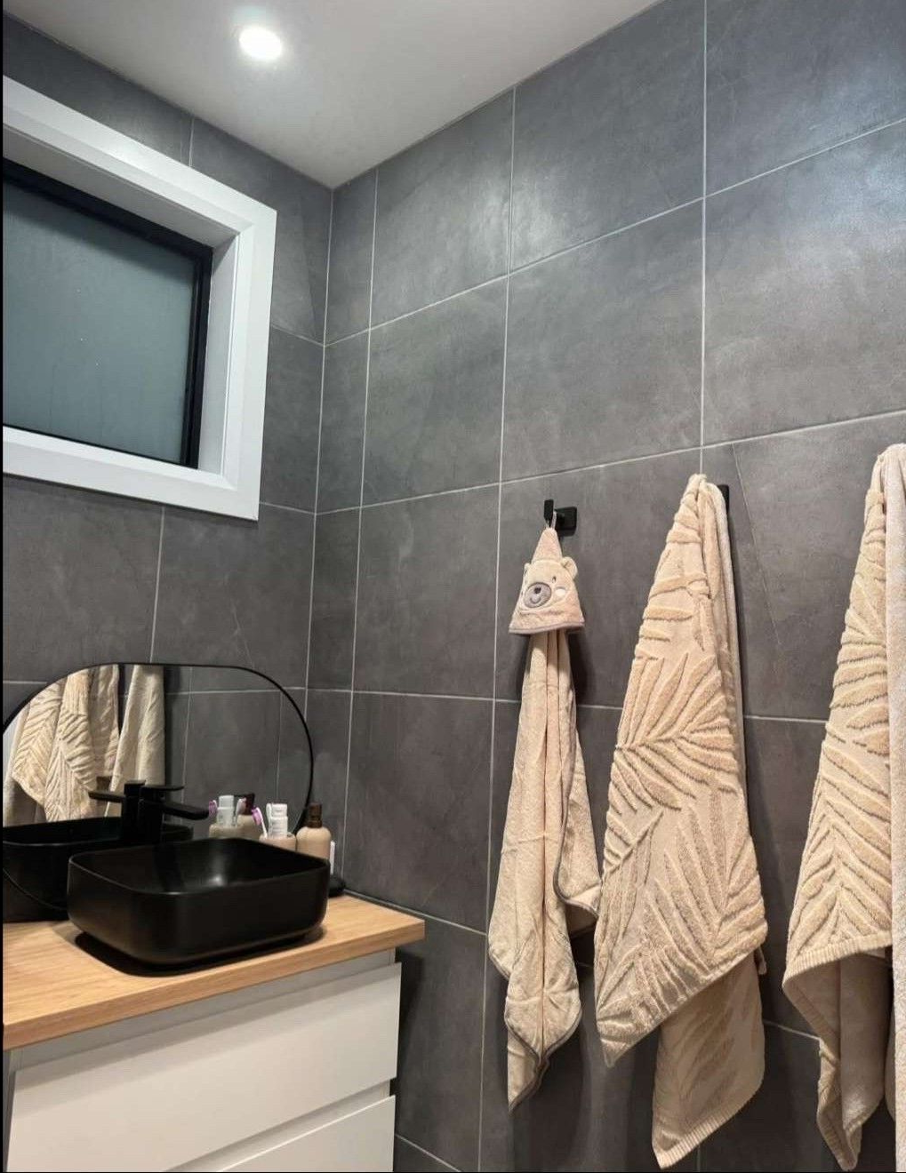 Grey-tiled Bathroom — The Wright Way Building In North Albury, NSW