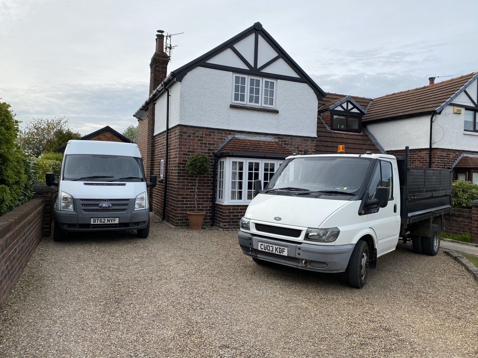 Empty room of business, or residence with woods background