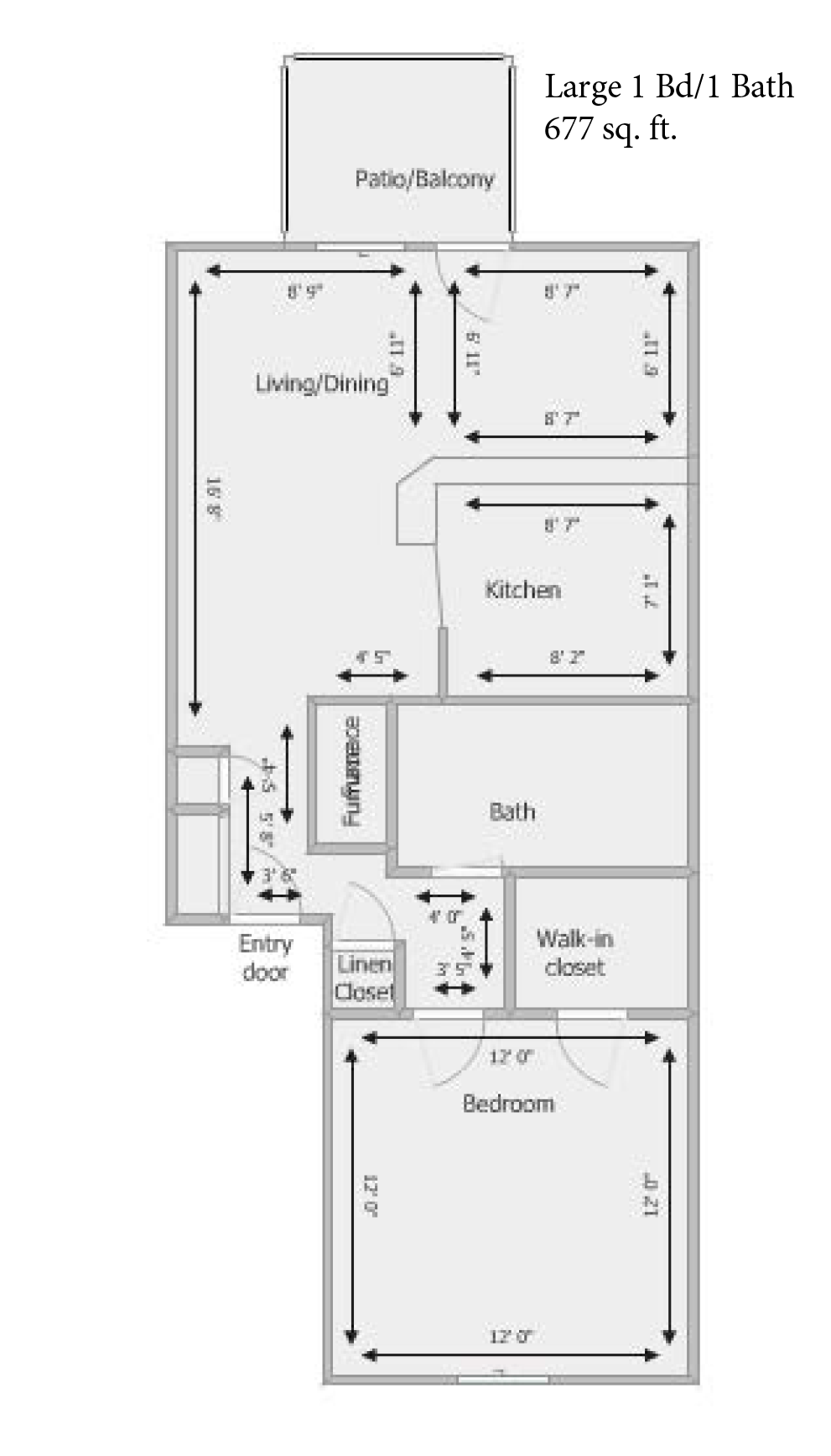 Large 1 Bedroom